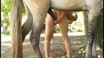 Gorgeous babe gets pounded intensely by enormous dark stud