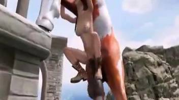 Lara Croft's cute pussy gets decimated by a stallion