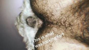 Hairy asshole dude fucked deep by a sexy creature